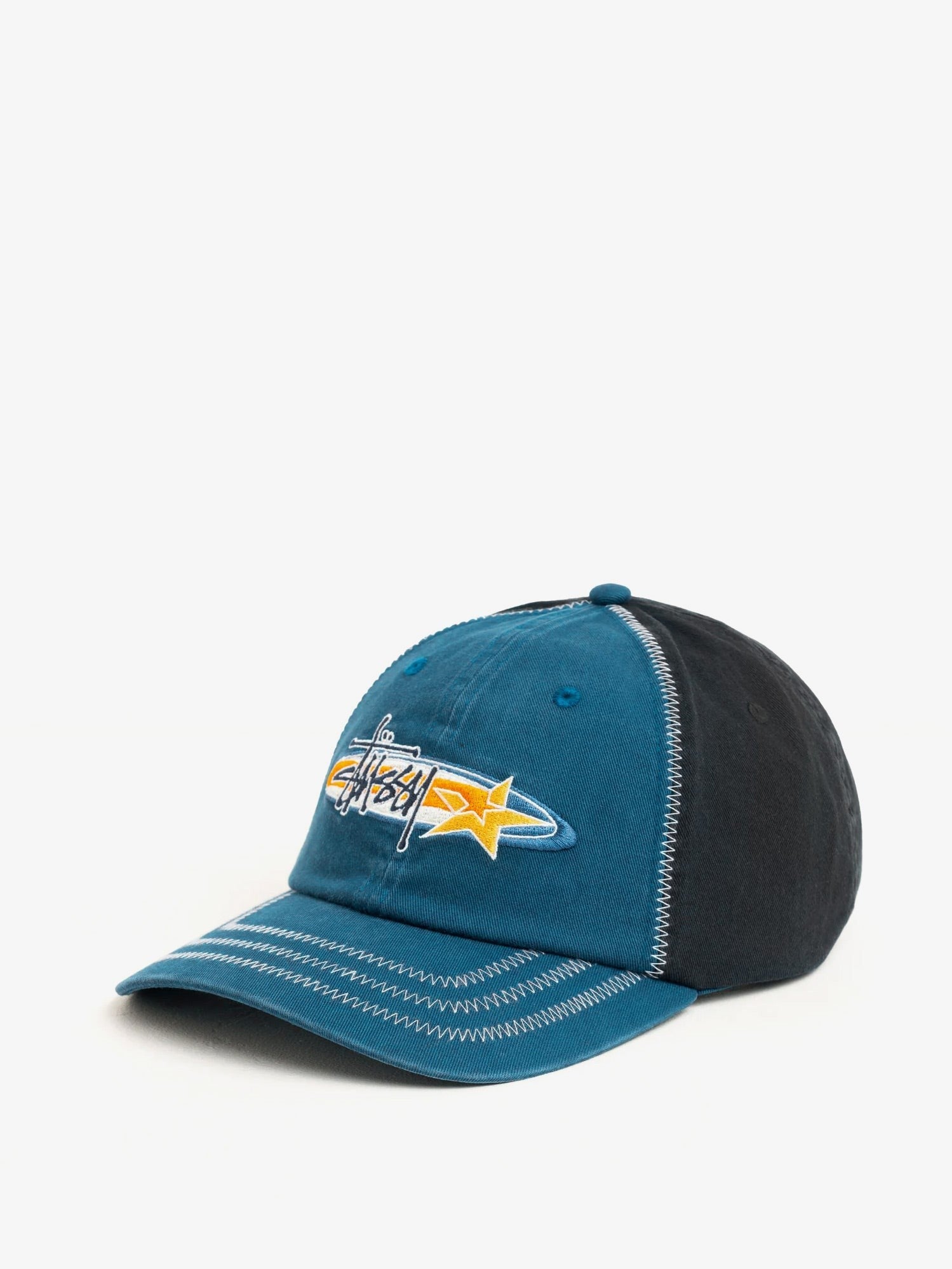 Stussy Men's LP Oval Star Cotton Baseball Hat Blue
