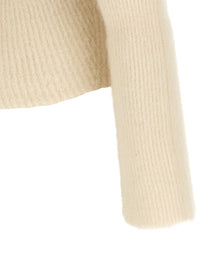 Rick Owens Ls Cowl Sweater White