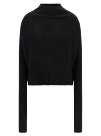 Rick Owens Ls Crater Sweater Black
