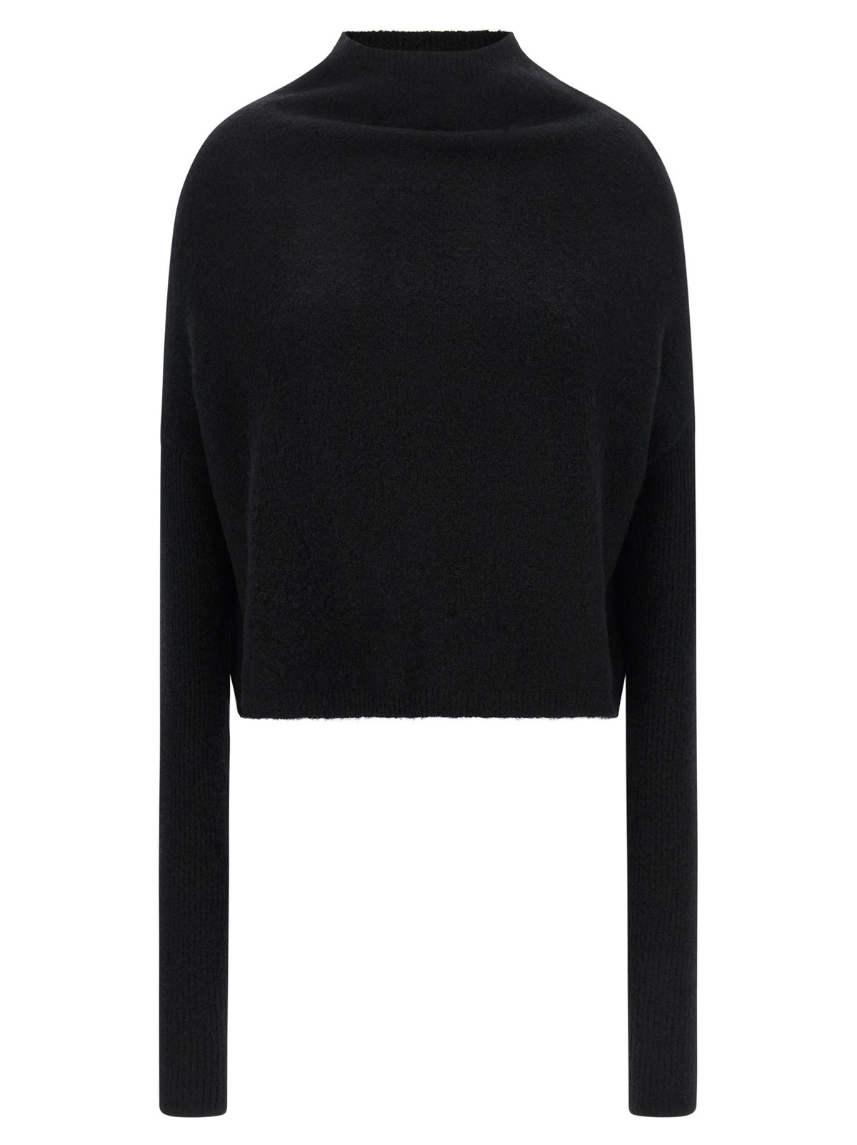 Rick Owens Ls Crater Sweater Black