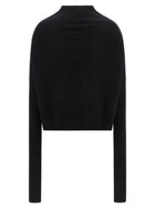 Rick Owens Ls Crater Sweater Black, view 2