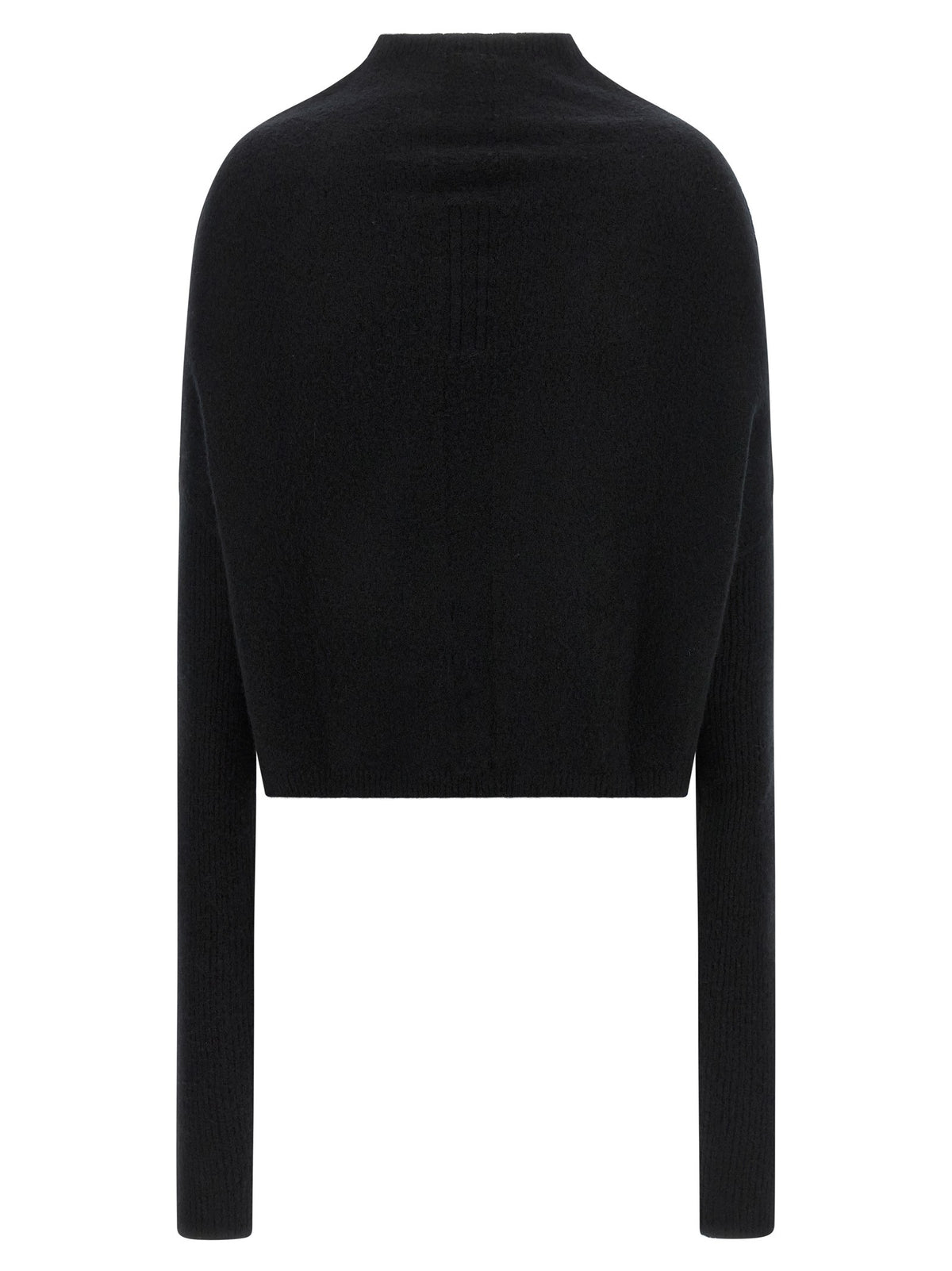 Rick Owens Ls Crater Sweater Black, view 2