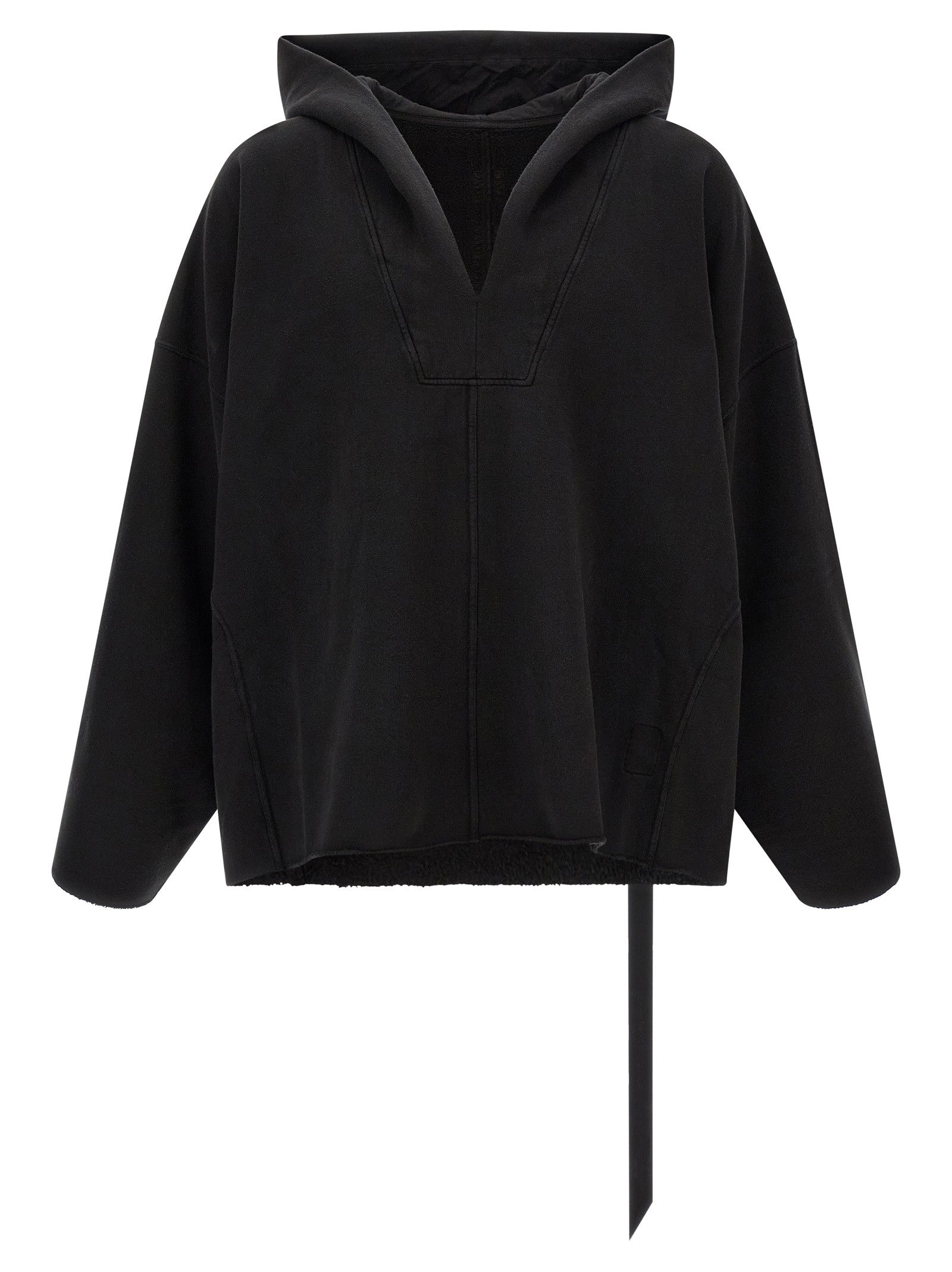 DRKSHDW LS Kaftan Hip Hoodie Black