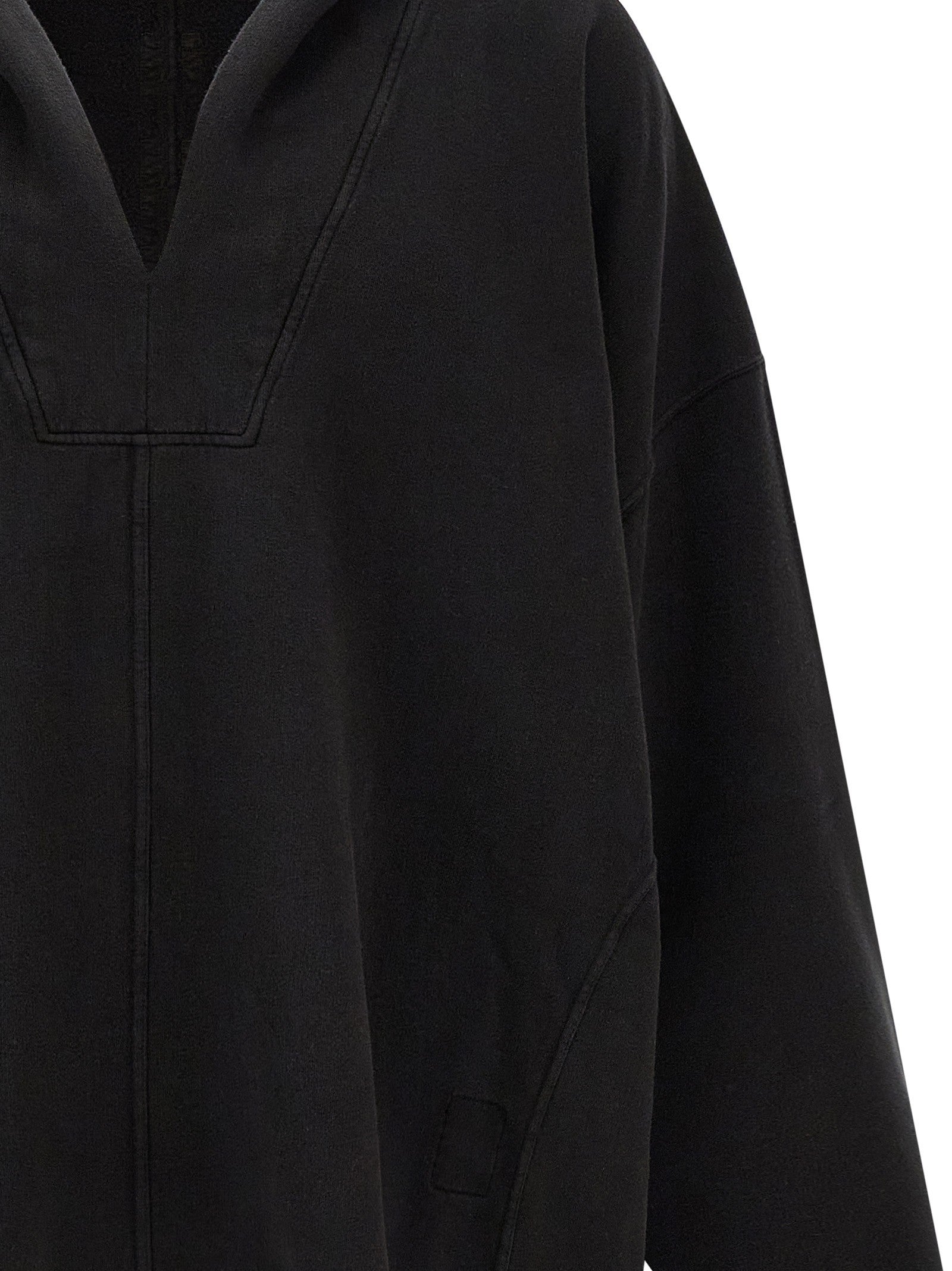 DRKSHDW LS Kaftan Hip Hoodie Black