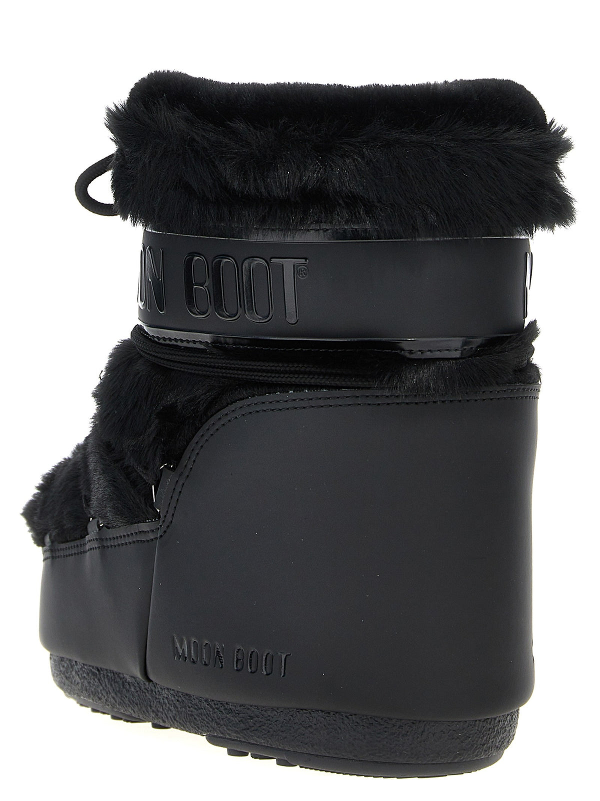 Moon Boot Ltrack Tube Faux Fur Ankle Boots Black