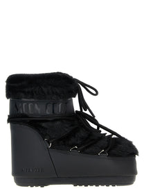 Moon Boot Ltrack Tube Faux Fur Ankle Boots Black