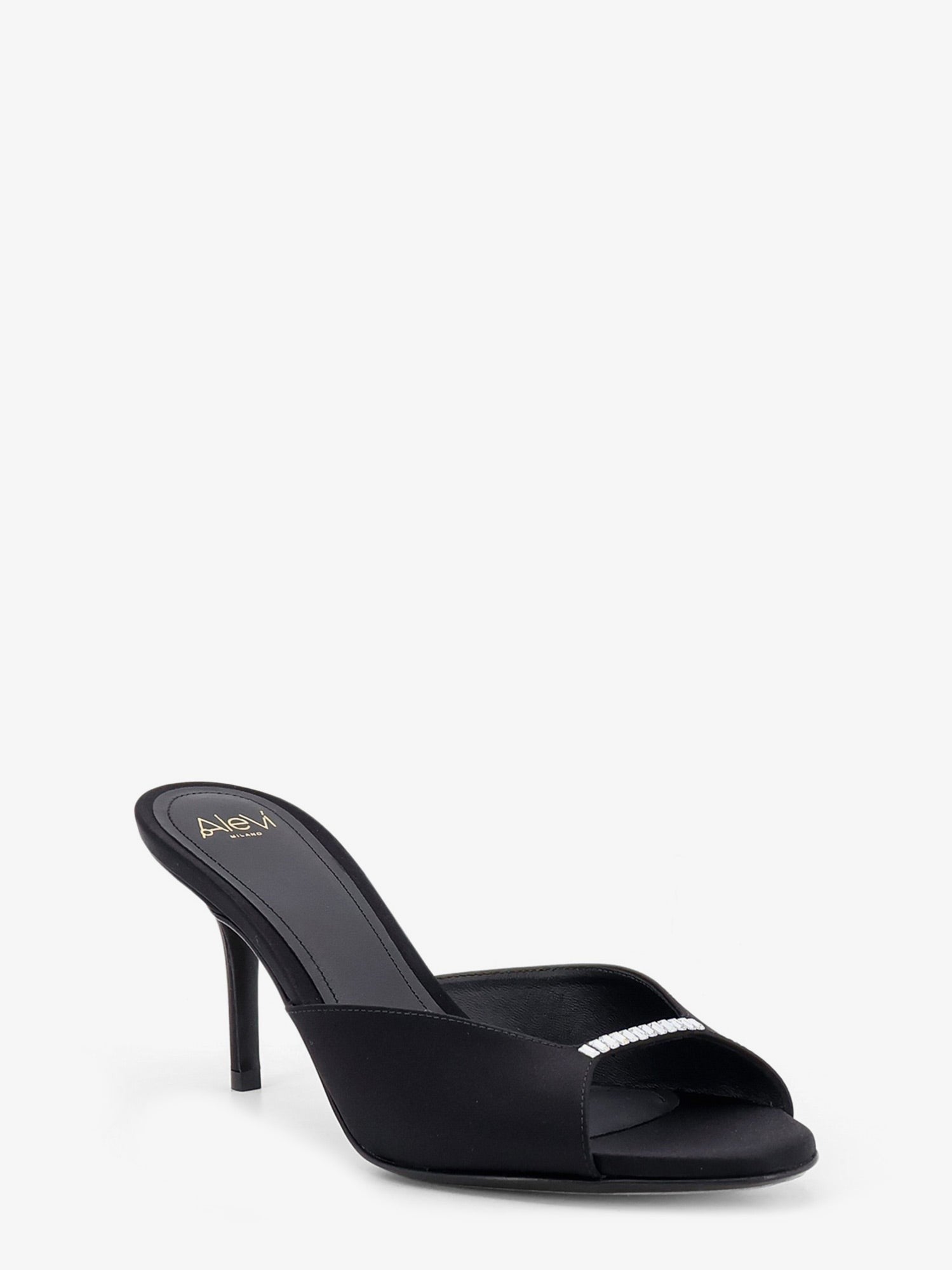 Alevi` Women's Luana Satin Sandals Black