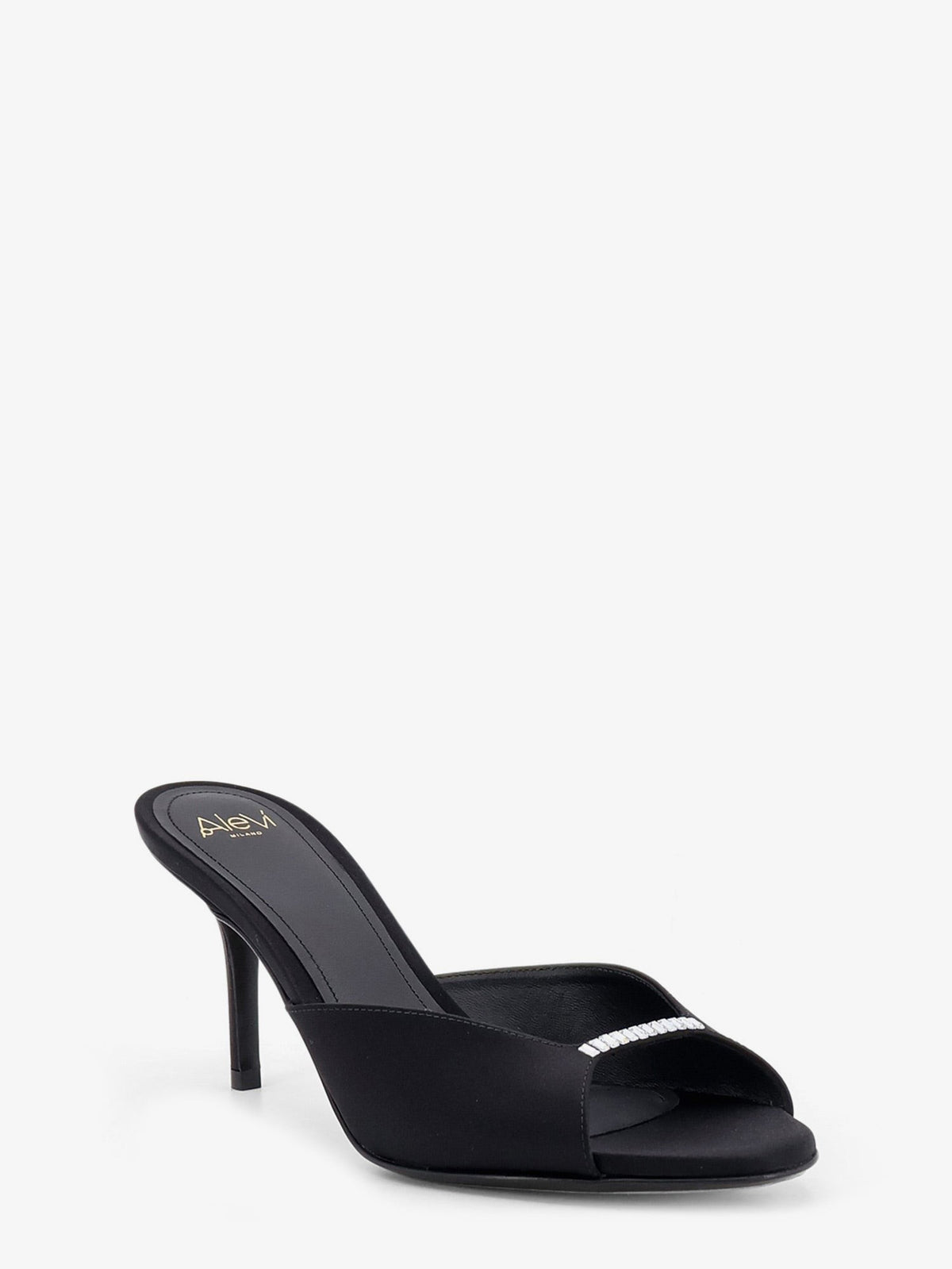 Aleví Women's Luana Satin Sandals Black, view 2