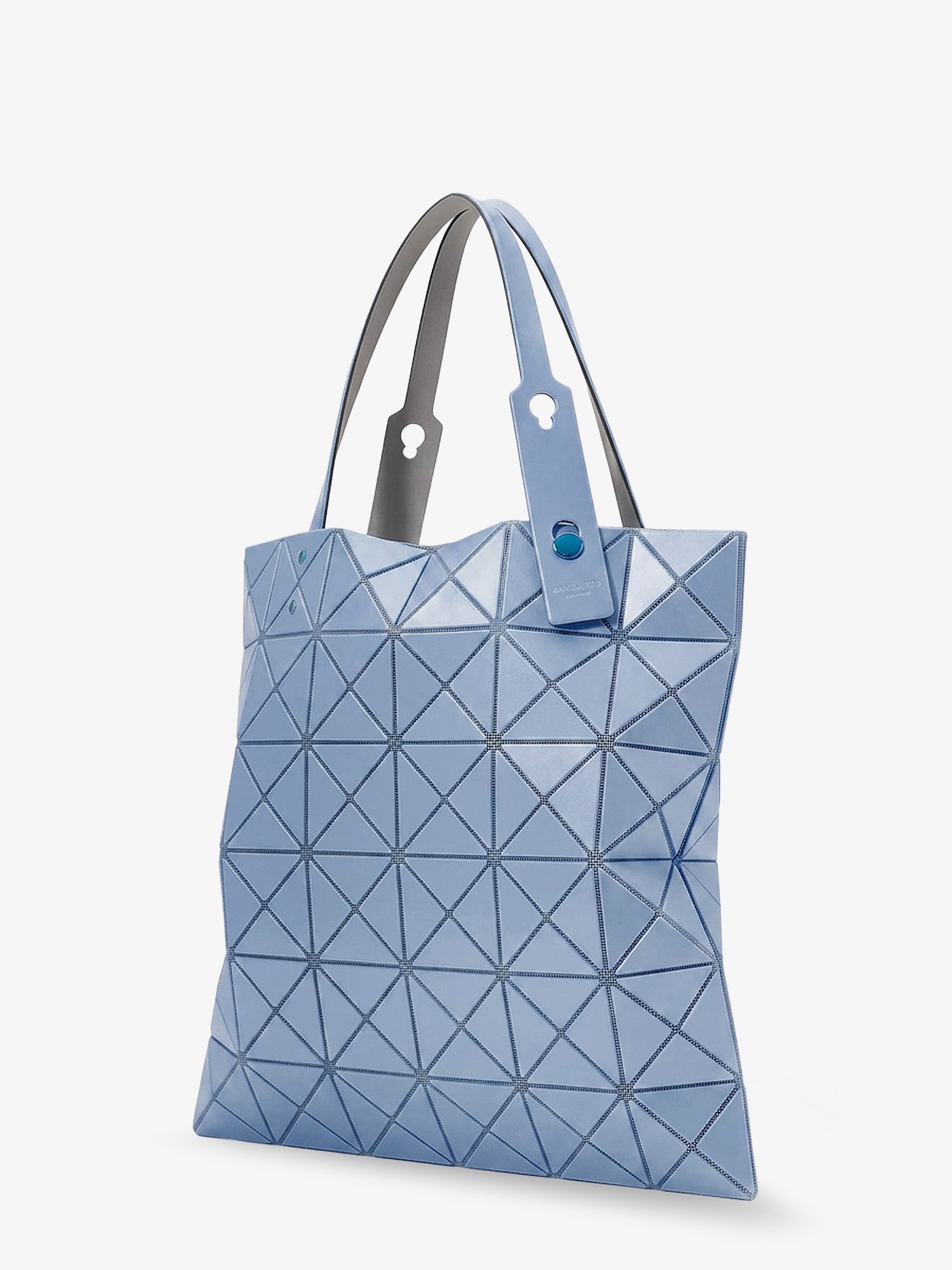 Bao Bao Issey Miyake Women's Lucent One Tone Geometric Pattern Shoulder Bag Grey