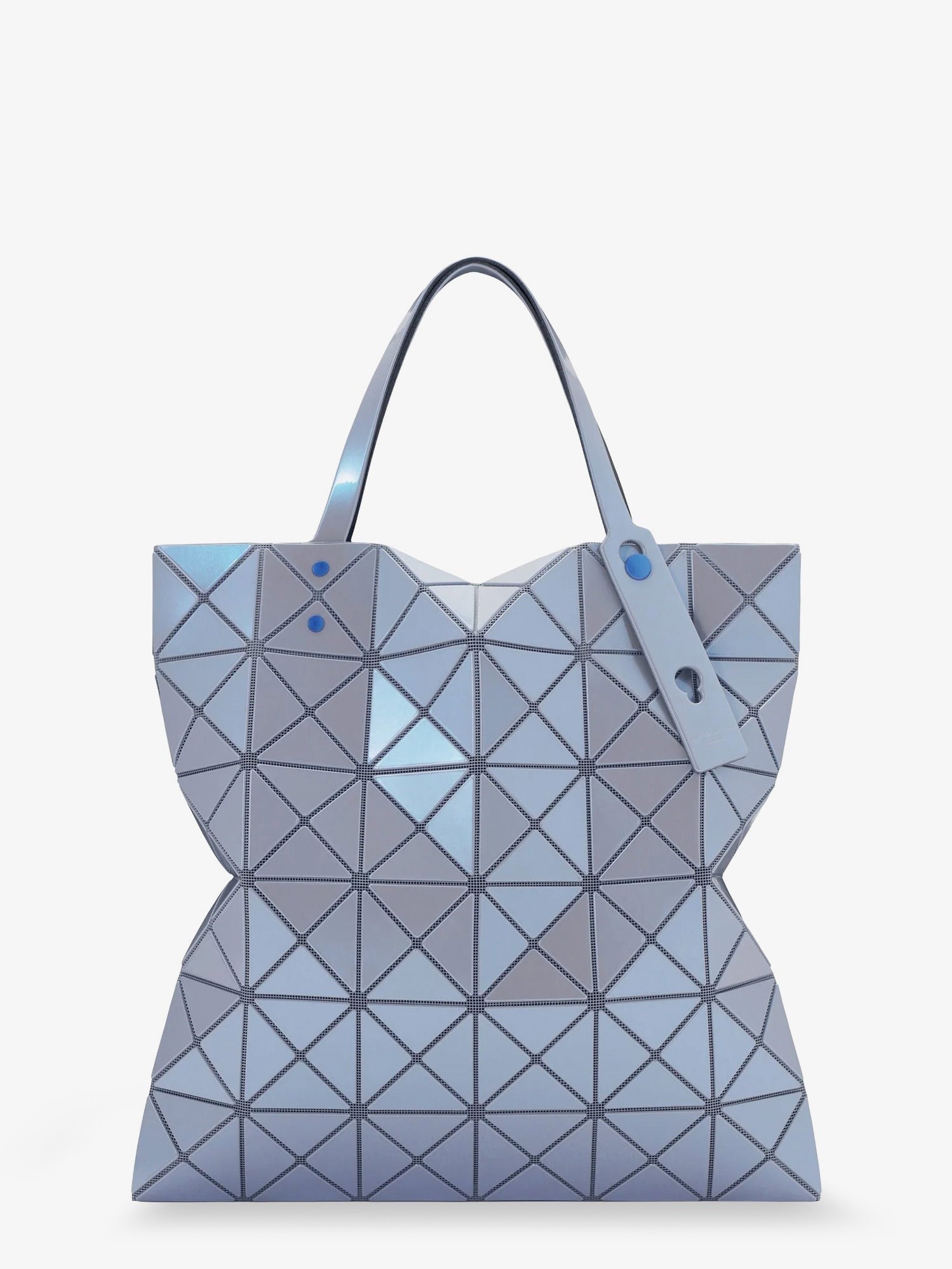 Bao Bao Issey Miyake Women's Lucent One Tone Geometric Pattern Shoulder Bag Grey