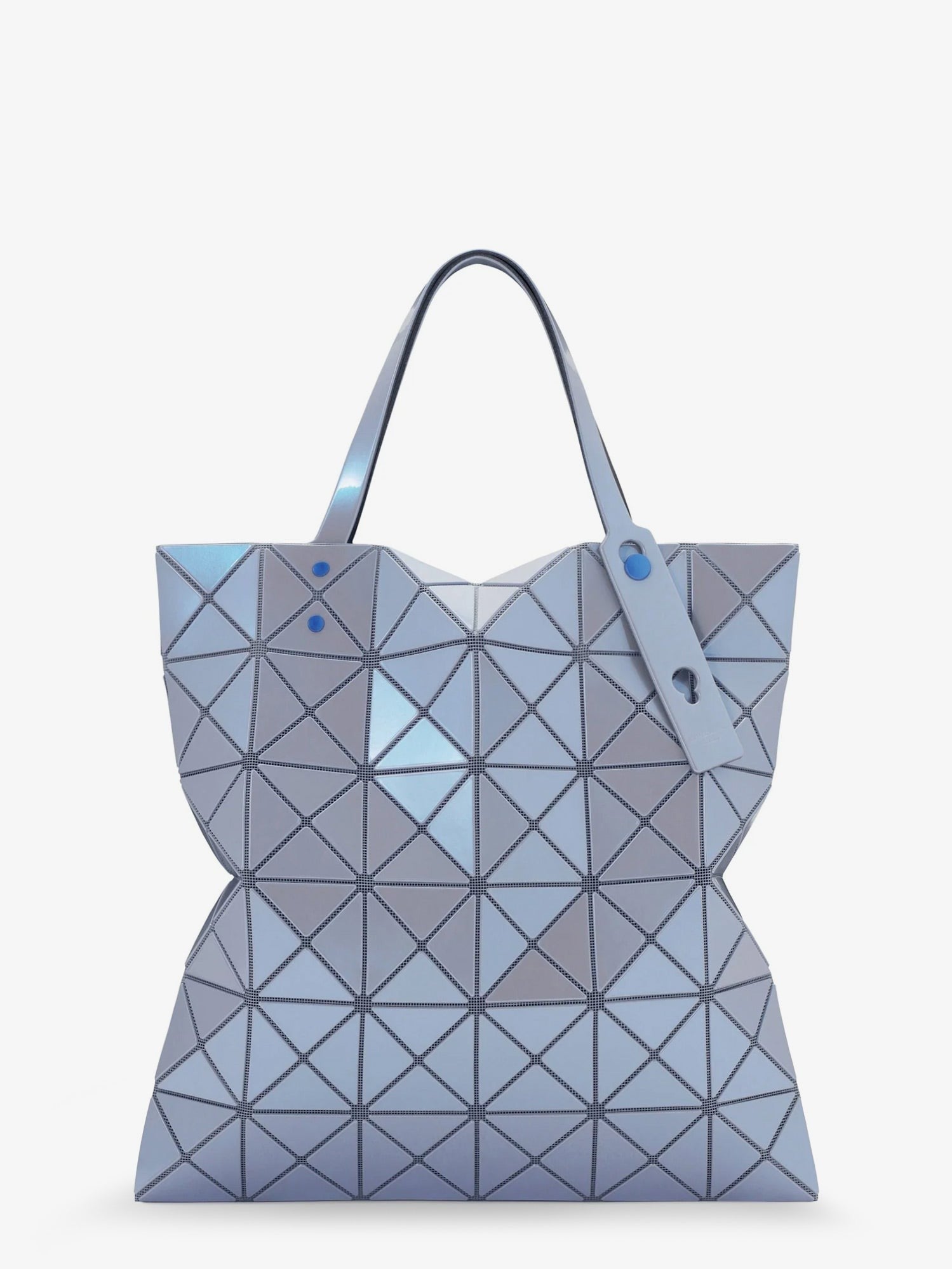 Bao Bao Issey Miyake Women's Lucent One Tone Geometric Pattern Shoulder Bag Grey