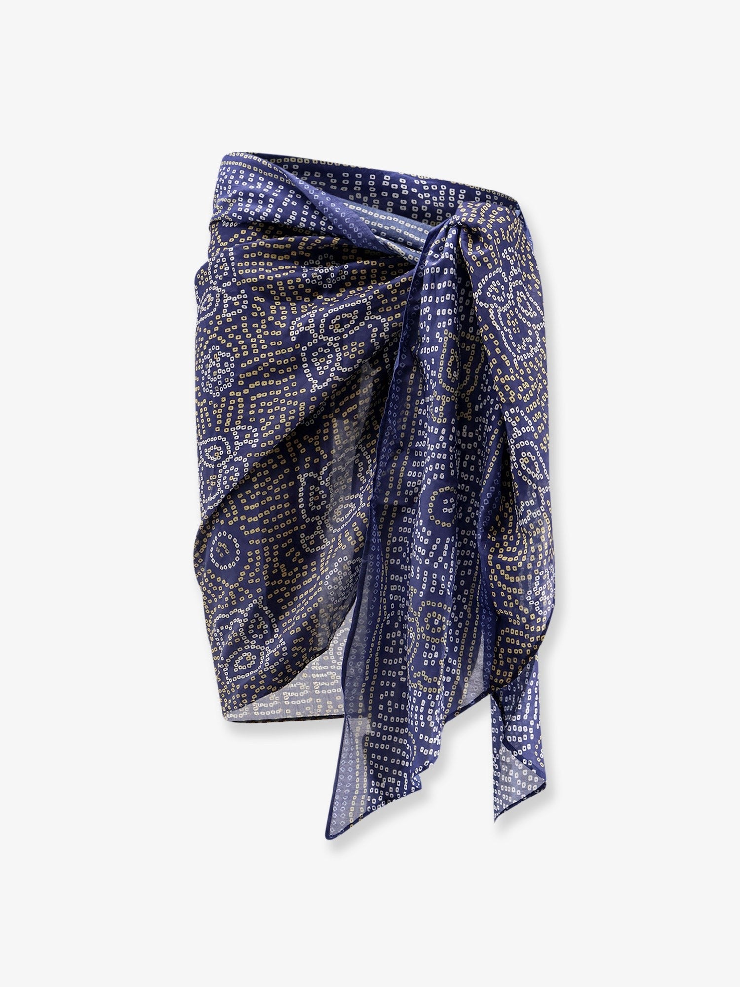 Isabel Marant Women's Lucilia Cotton and Silk Blend Pareo Scarf Blue