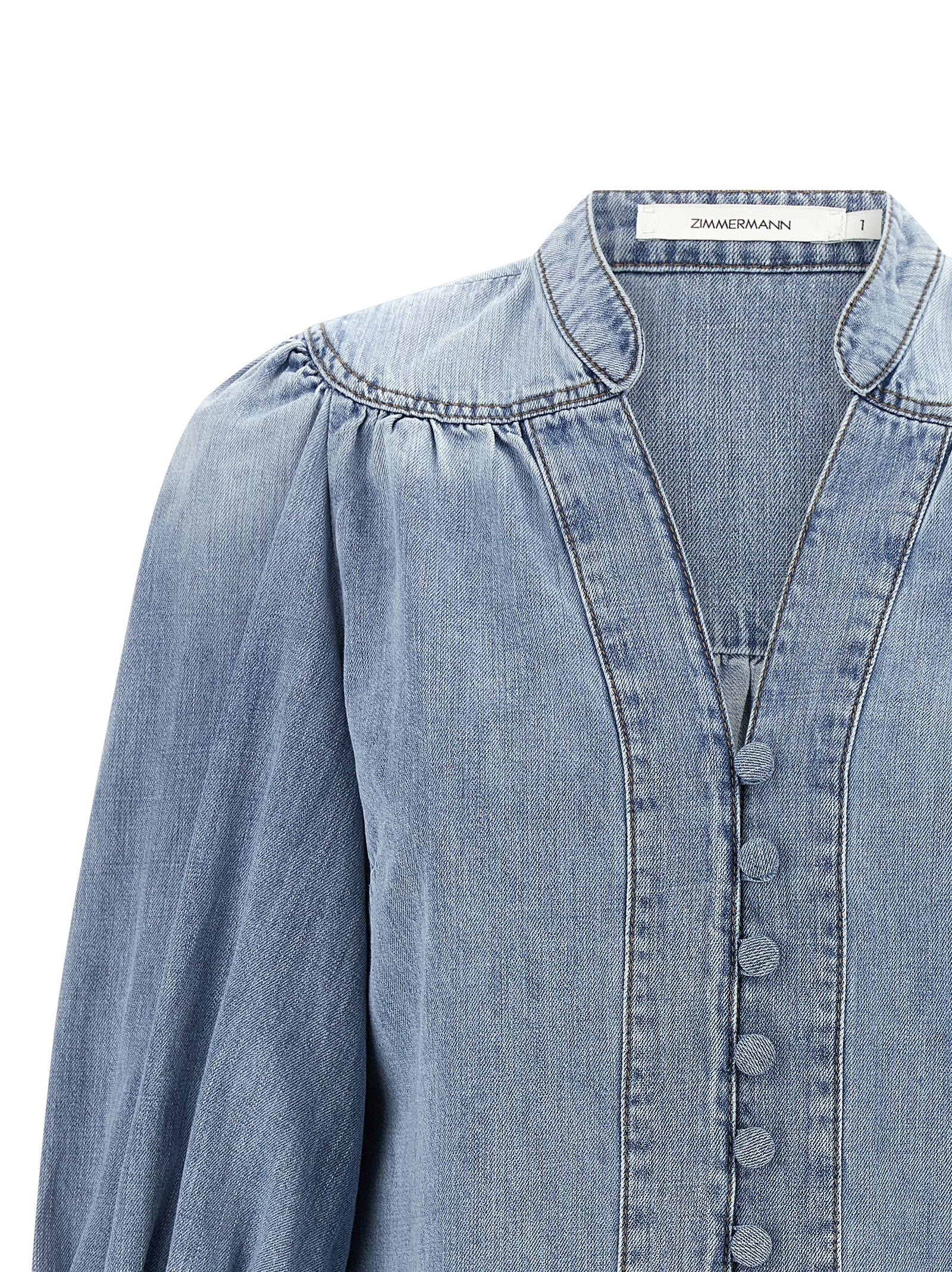 Zimmermann Lucky Blouse Blue