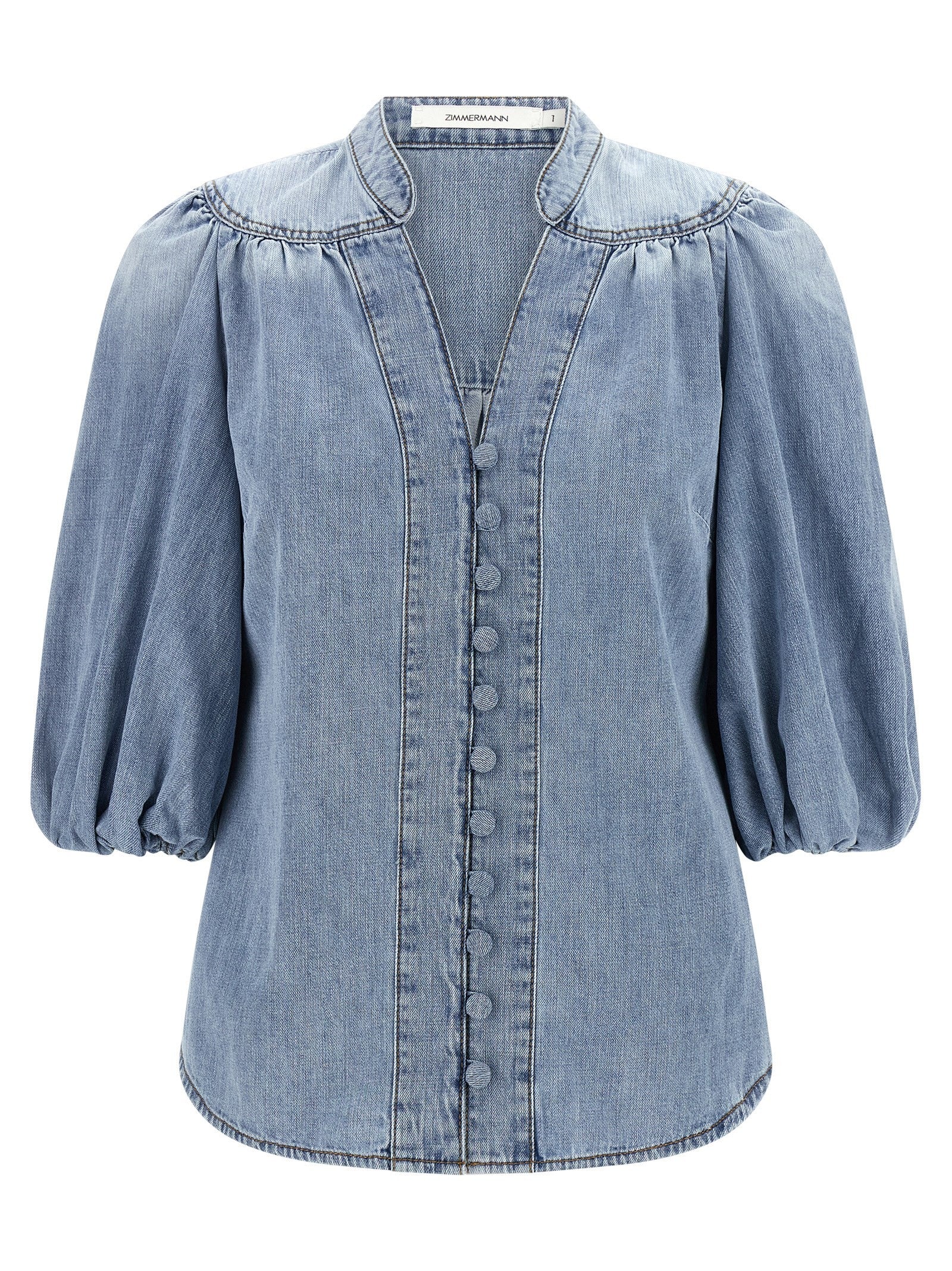 Zimmermann Lucky Blouse Blue