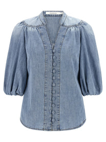 Zimmermann Lucky Blouse Blue