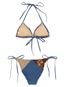 Zimmermann Lucky Cotton Mini Tri Bikini Gold