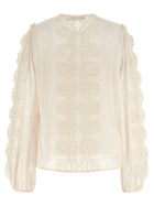 Zimmermann Lucky Embroidered Blouse White, view 2