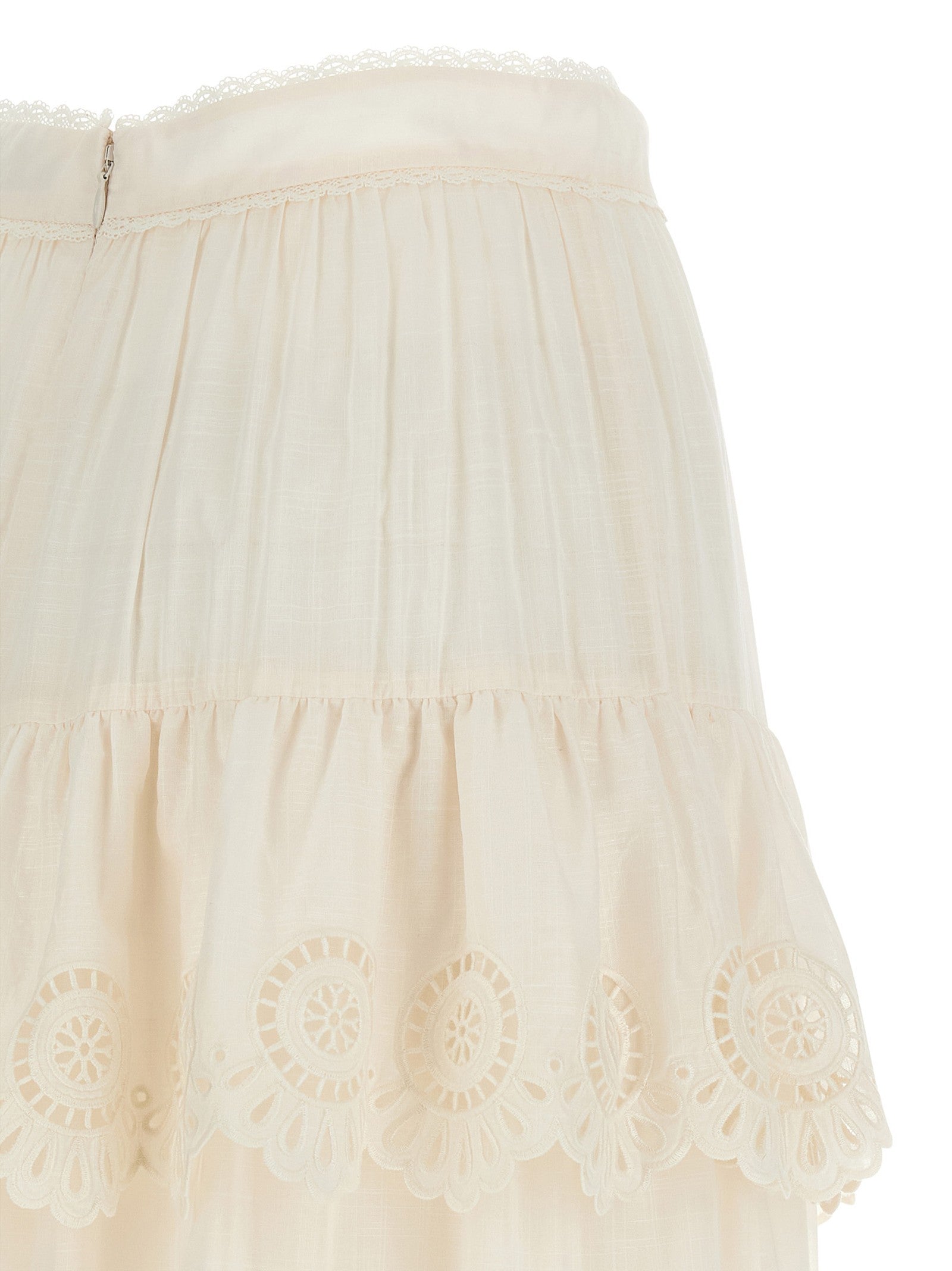 Zimmermann Lucky Skirt White