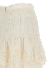Zimmermann Lucky Skirt White