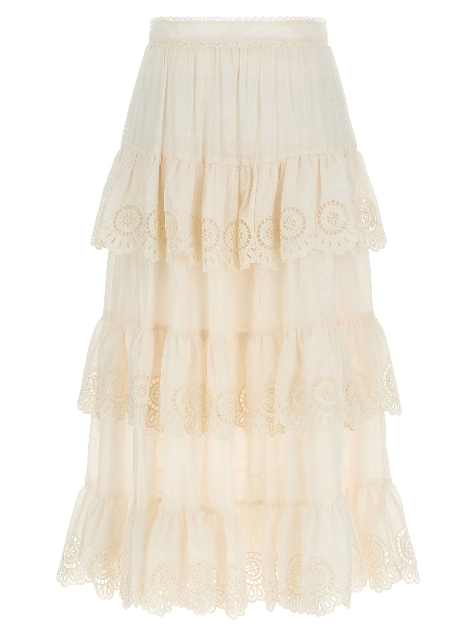 Zimmermann Lucky Skirt White