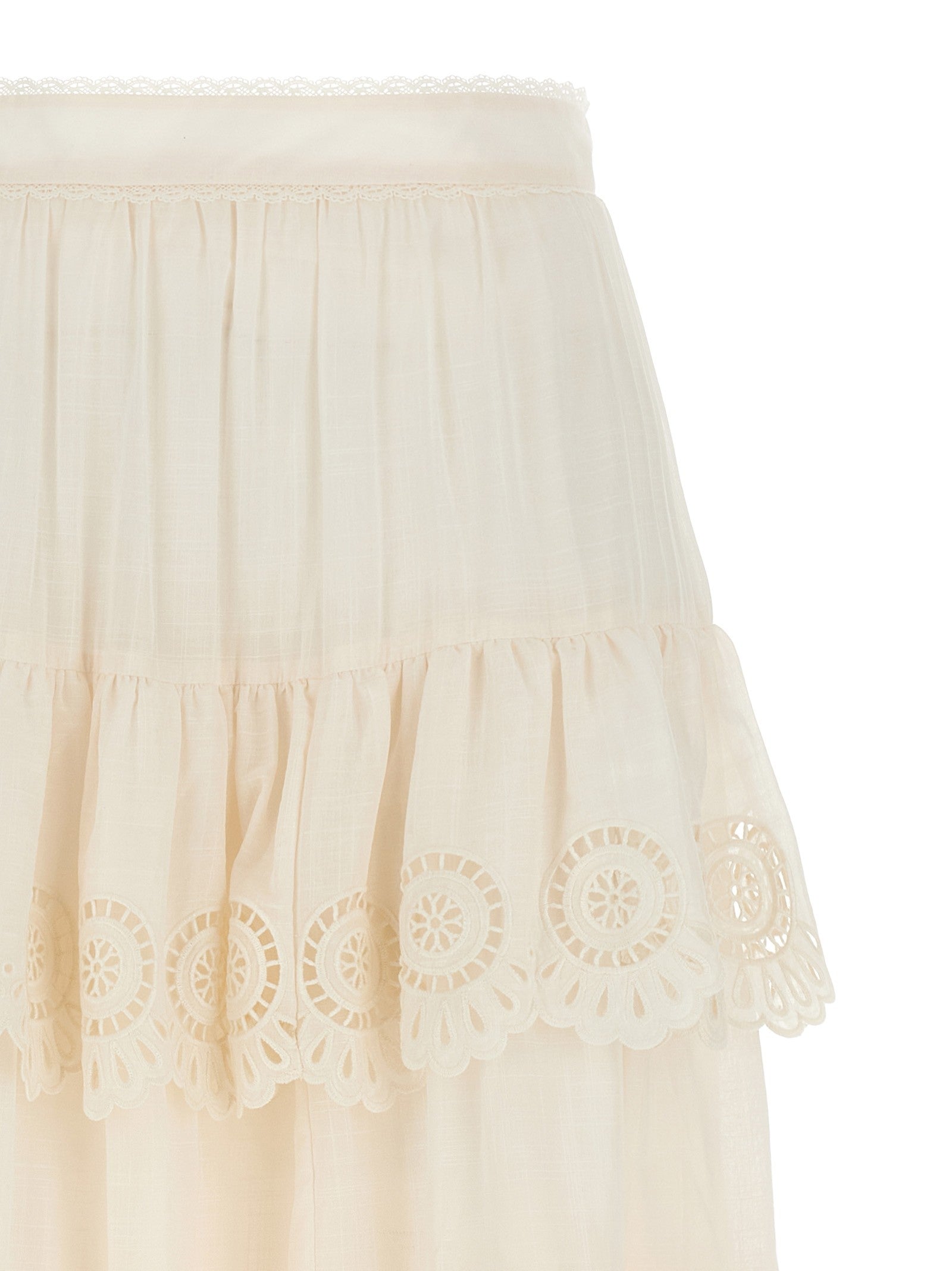 Zimmermann Lucky Skirt White