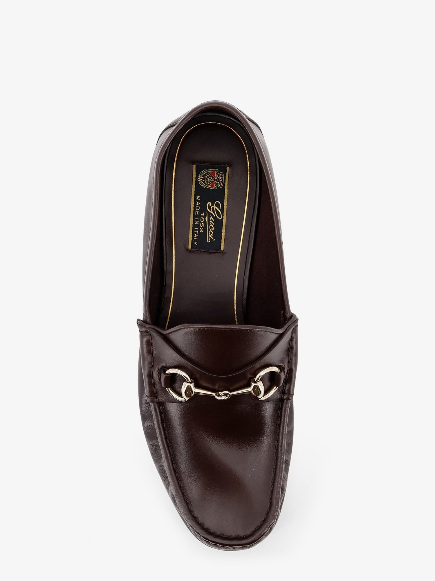 Gucci Men's Lugano Leather Loafers Brown