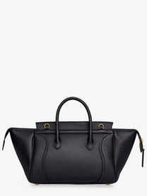 Celine Women's Luggage Leather Crossbody Bag Black