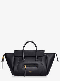 Celine Women's Luggage Leather Crossbody Bag Black