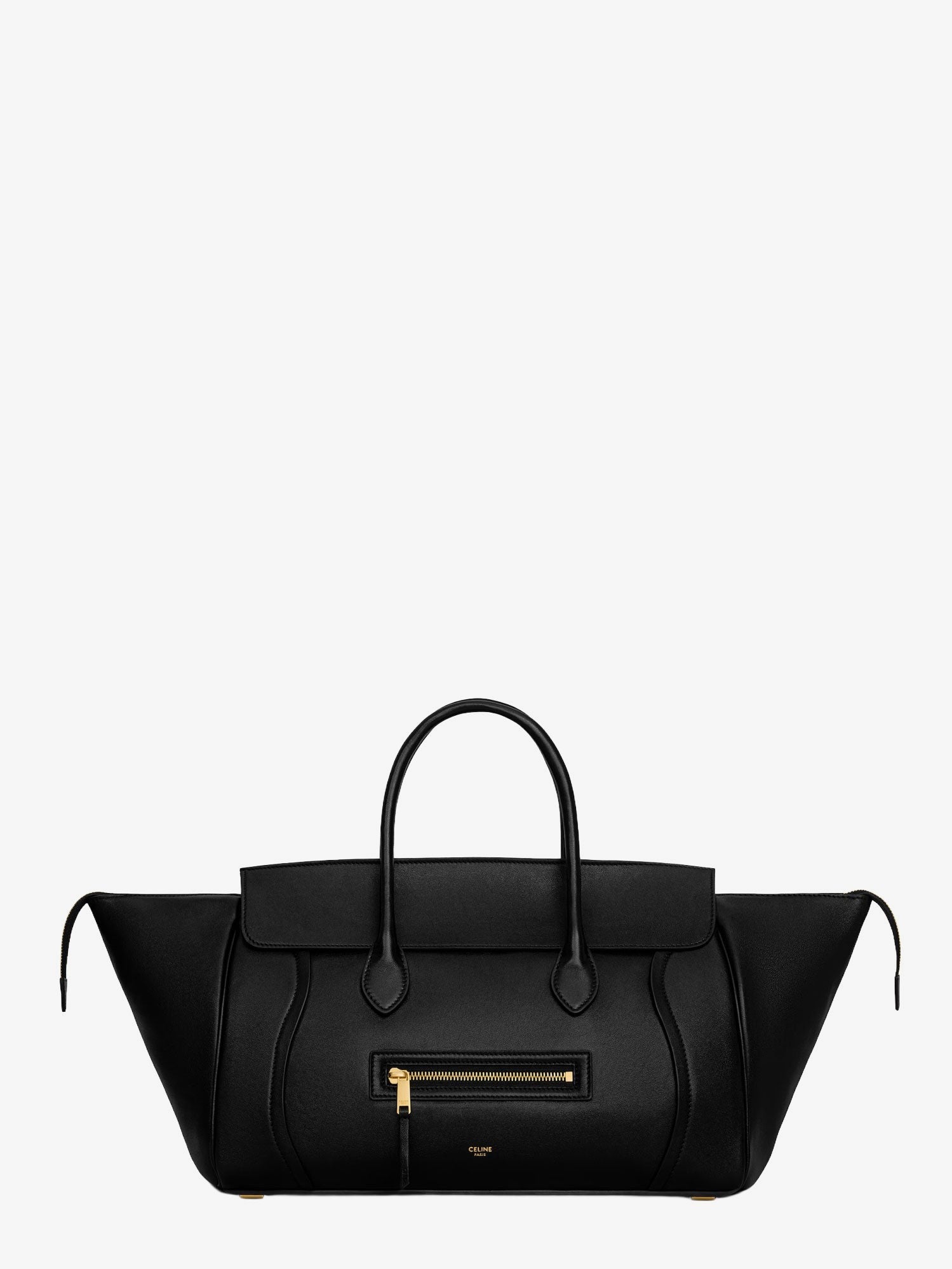Celine Women's Luggage Leather Handbag Black