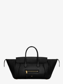 Celine Women's Luggage Leather Handbag Black