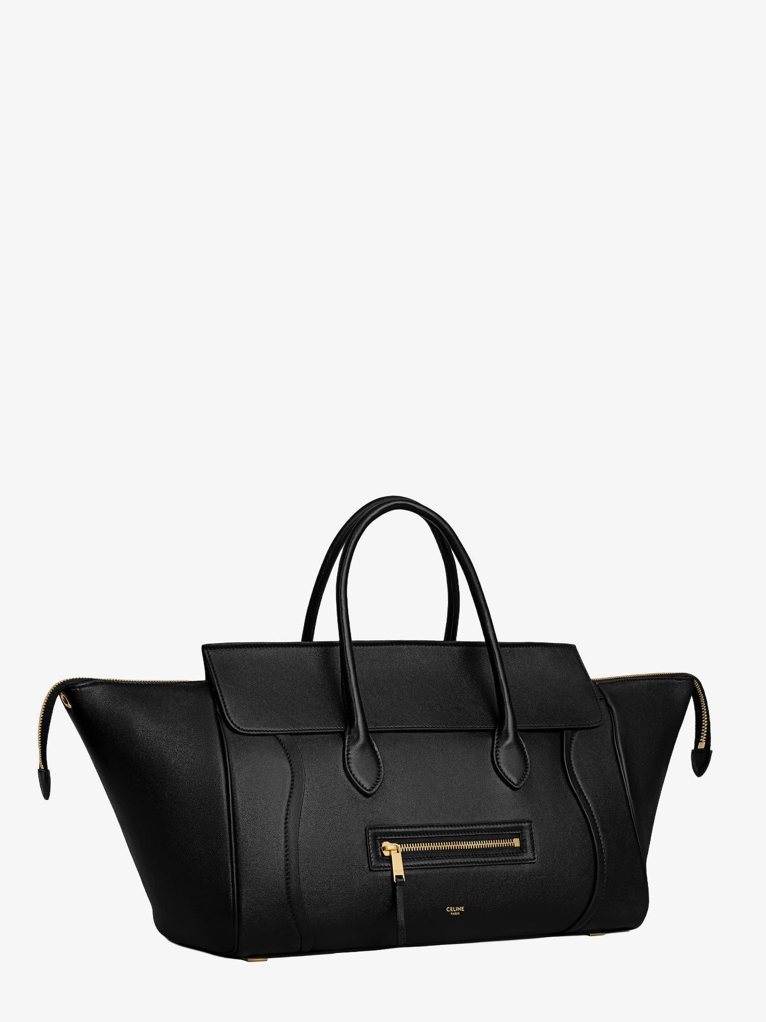 Celine Women's Luggage Leather Handbag Black