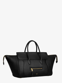 Celine Women's Luggage Leather Handbag Black
