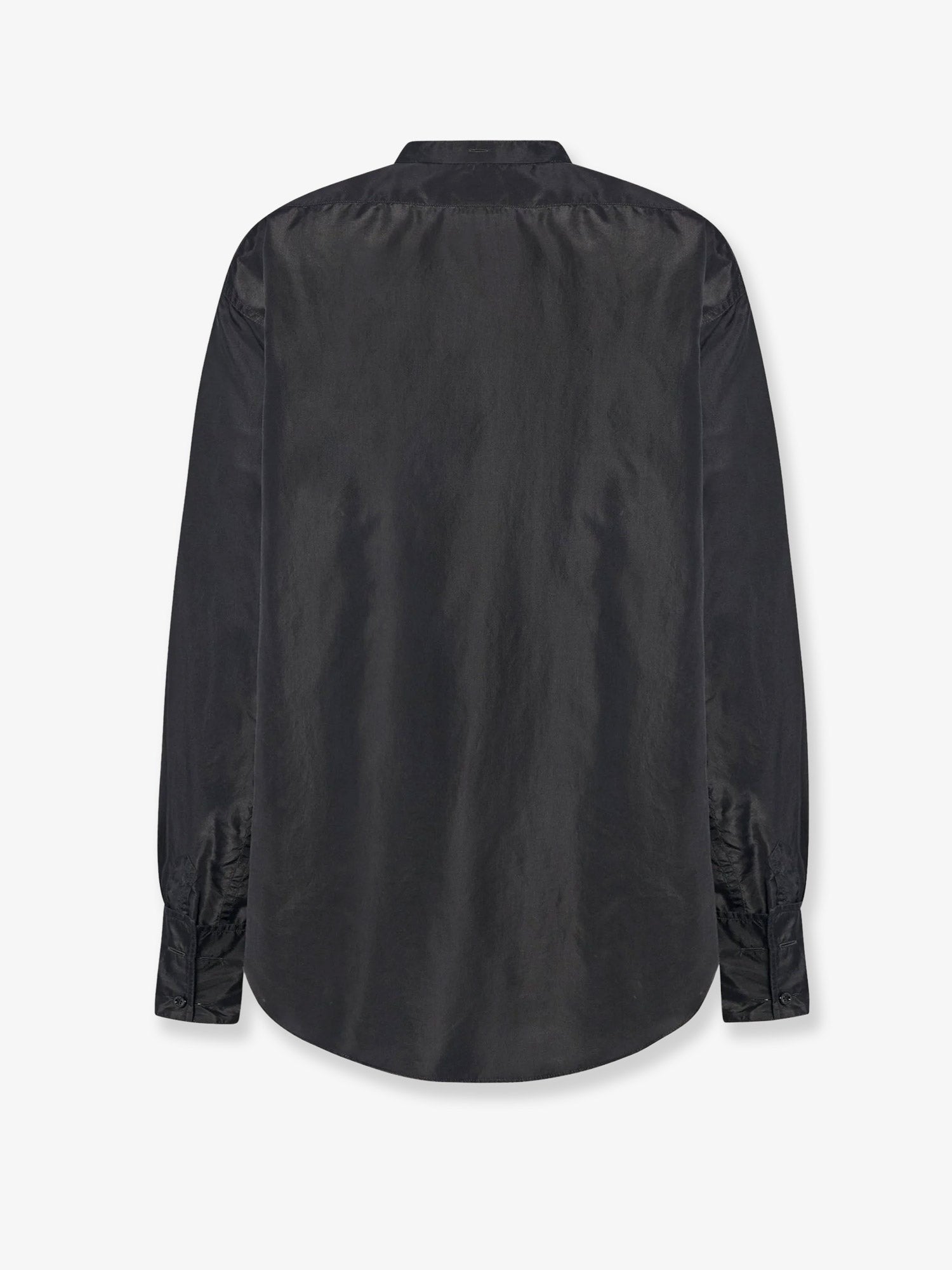 The Row Women's Lula Silk Shirt Black
