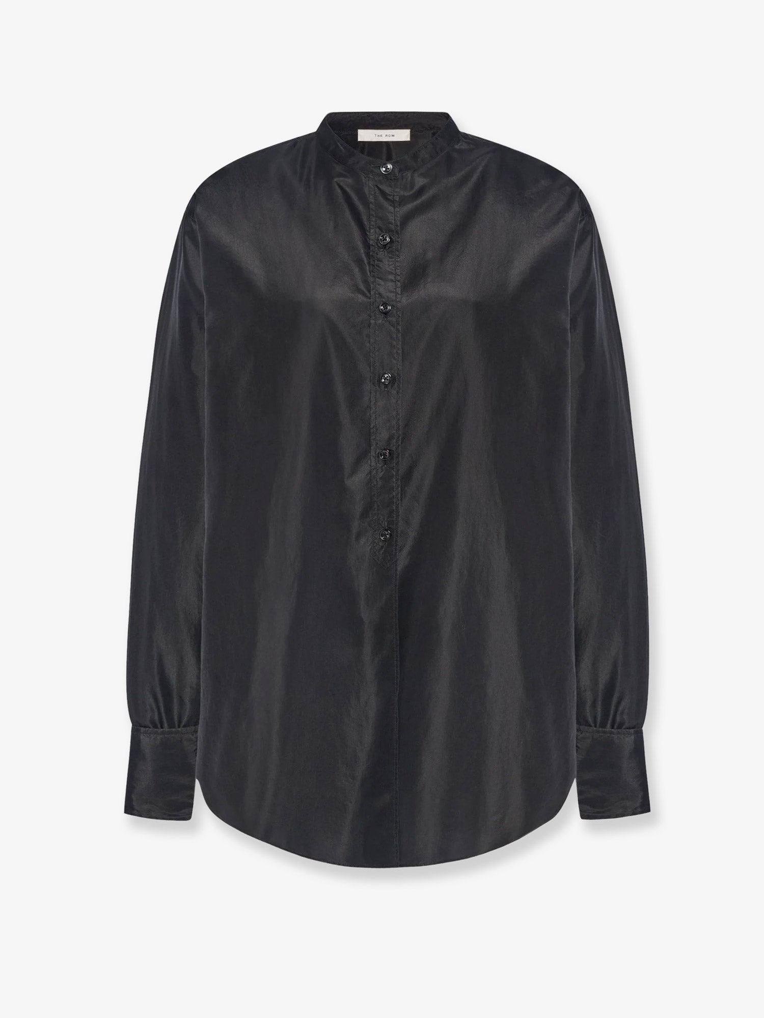 The Row Women's Lula Silk Shirt Black