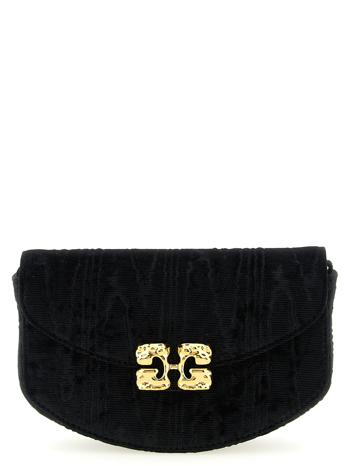 Ganni Lulu Wallet on Chain Black