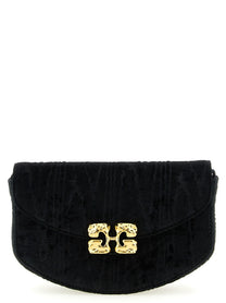 Ganni Lulu Wallet on Chain Black