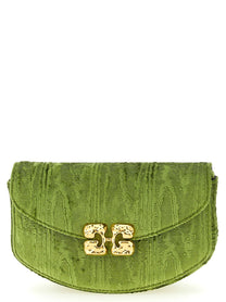 Ganni Lulu Wallet on Chain Green