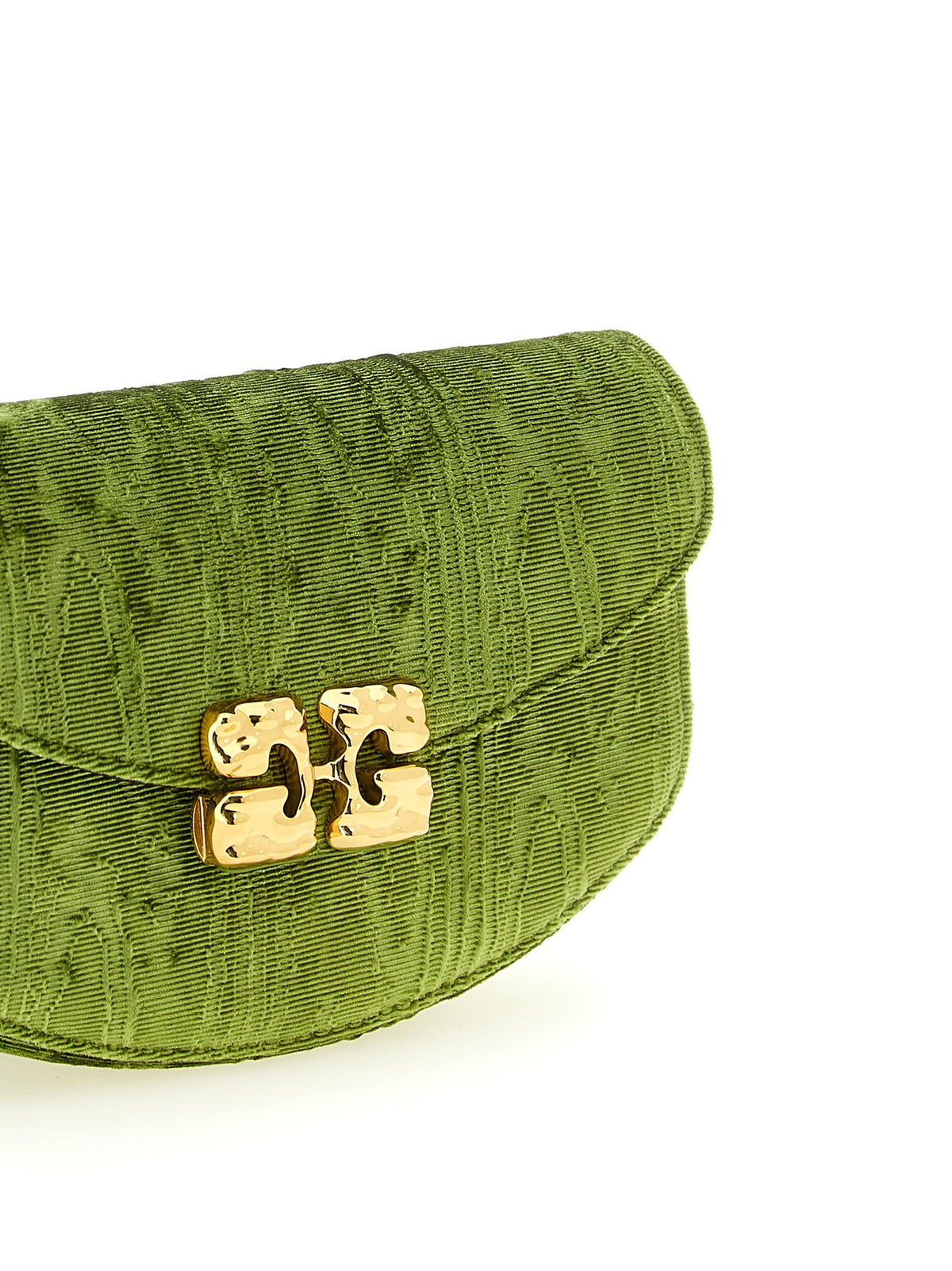 Ganni Lulu Wallet on Chain Green