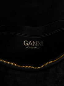 Ganni Lulu Wallet on Chain Black