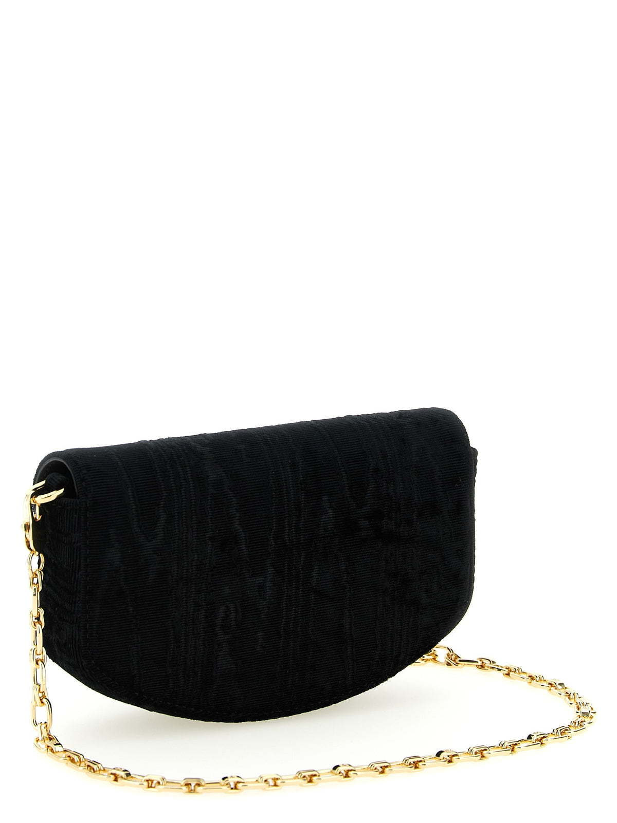 Ganni Lulu Wallet on Chain Black