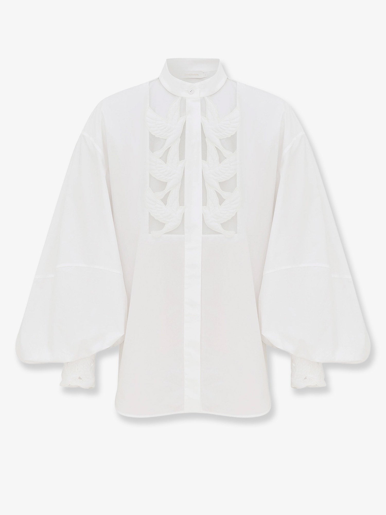Zimmermann Women's Luna Applique Shirt White