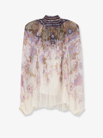 Zimmermann Women's Luna Billow Viscose Shirt White