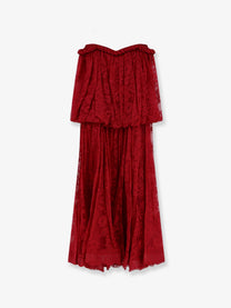 Zimmermann Women's Luna Lace Dress Fucsia