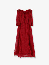 Zimmermann Women's Luna Lace Dress Fucsia