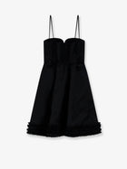 Zimmermann Women's Luna Linen and Silk Blend Mini Dress Black, view 2
