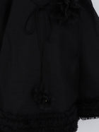 Zimmermann Women's Luna Linen and Silk Blend Mini Dress Black, view 3