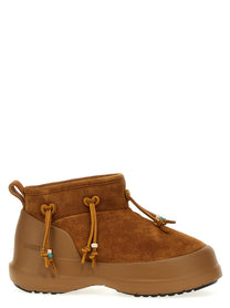 Moon Boot Luna Low Suede Beads Ankle Boots Brown