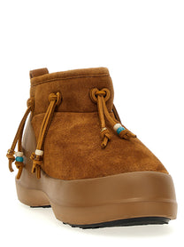 Moon Boot Luna Low Suede Beads Ankle Boots Brown