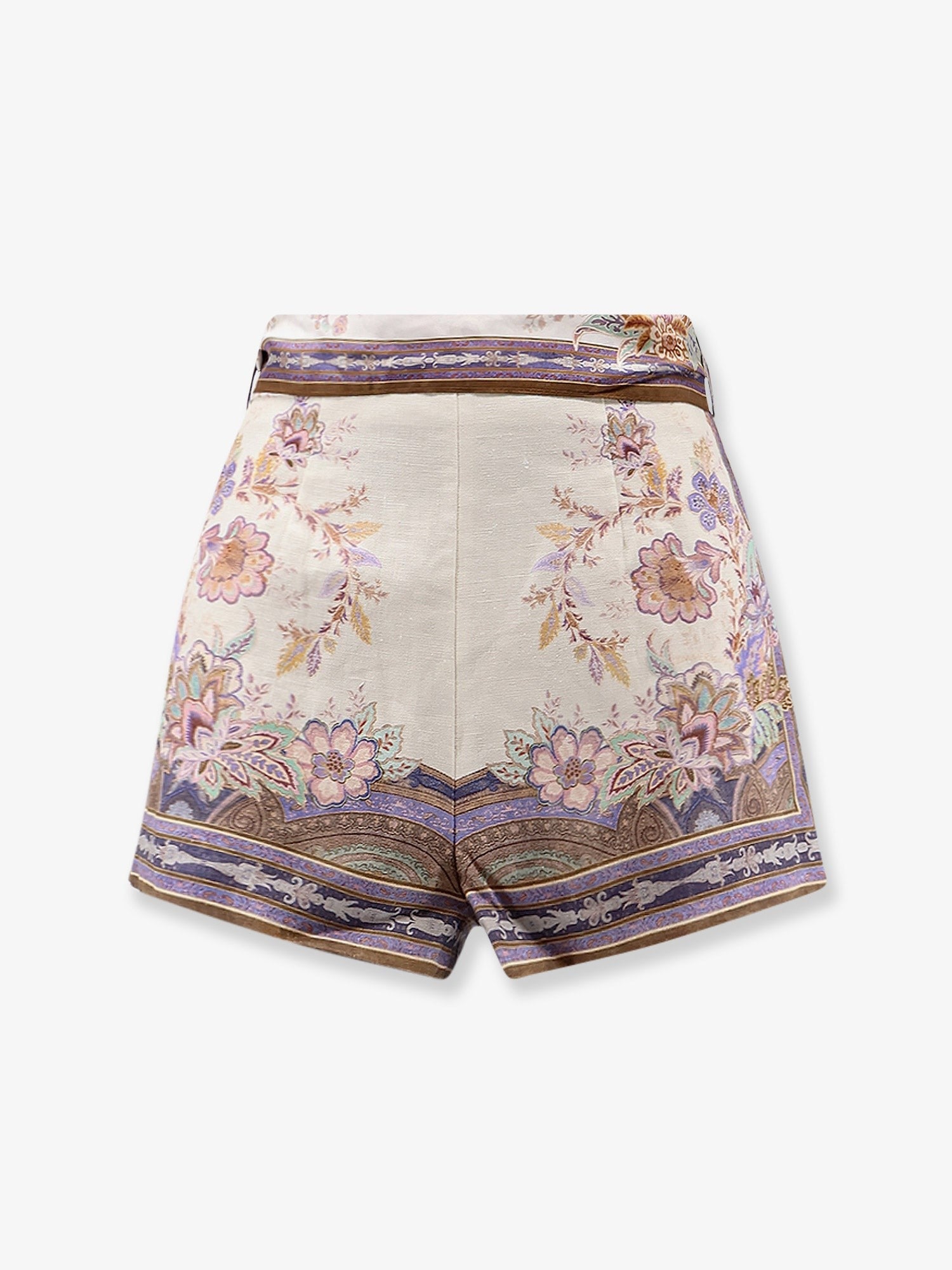 Zimmermann Women's Luna Scarf Linen Shorts White