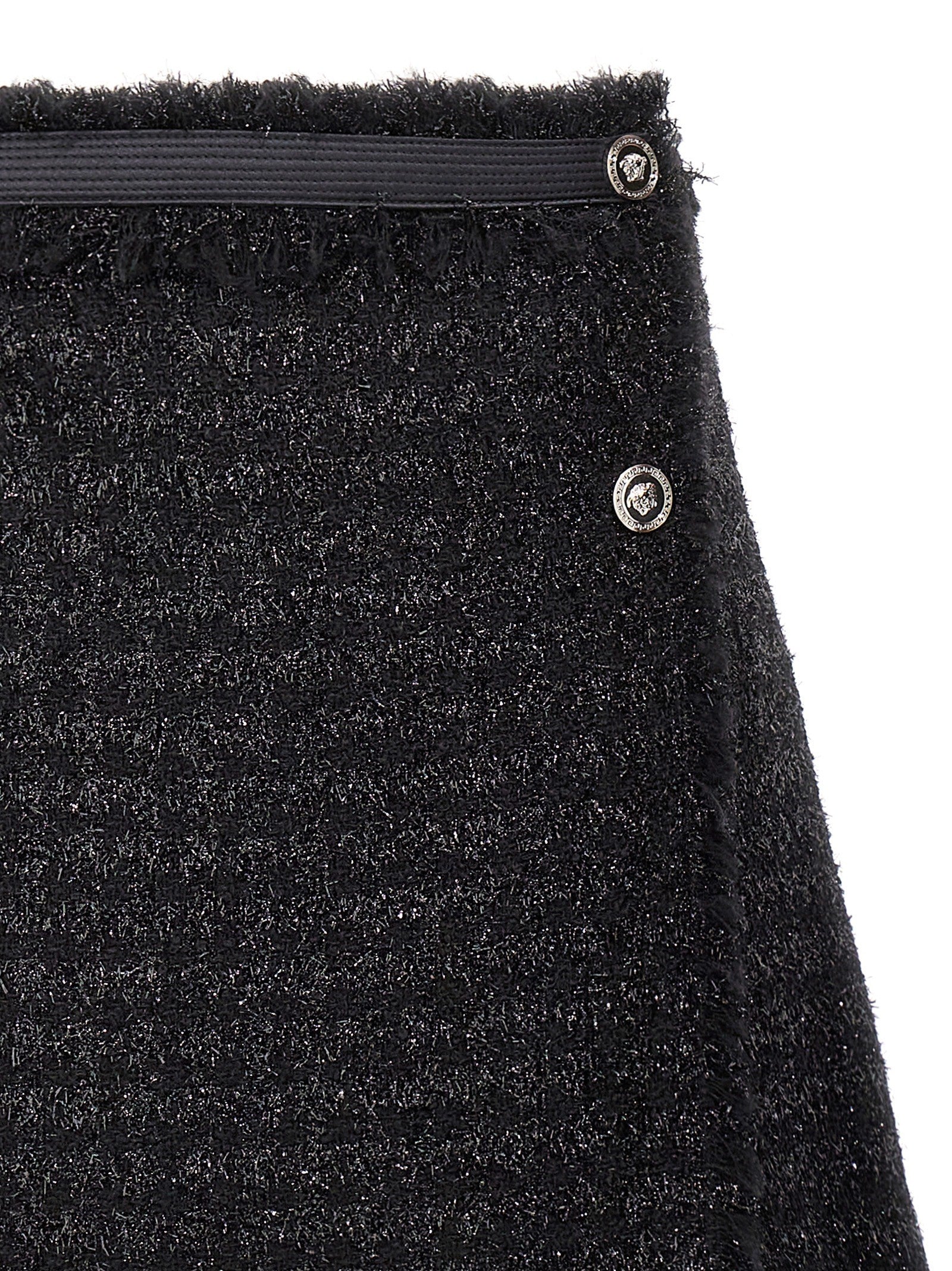 Versace Lurex Skirt Black